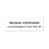 Tampon Auto-encreur Étiquette d'adresse de retour classique spéciale u (Design)