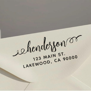 Tampon Auto-encreur Étiquette de brosse Adresse de retour Stamp auto-e