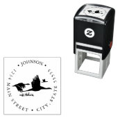 Tampon Auto-encreur Étiquette de retour des oies (En situation)