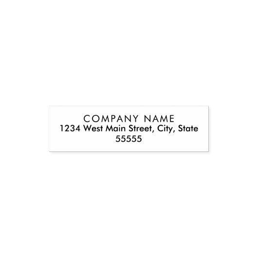 Tampon Auto-encreur Étiquette de retour simple Monogramme (Design)