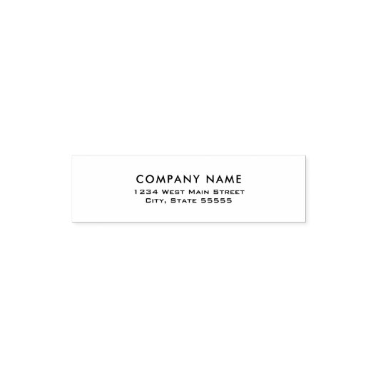 Tampon Auto-encreur Étiquette de retour simple Monogramme (Design)