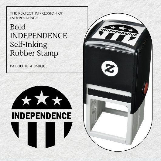 Tampon Auto-encreur Étiquette en caoutchouc autoalimentée Bold INDEPEN