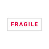 Tampon Auto-encreur Etiquette FRAGILE ROUGE (Design)