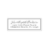 Tampon Auto-encreur Étiquette personnalisée d'adresse de retour modern (Design)