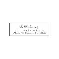 Étiquette personnalisée d'adresse de retour modern