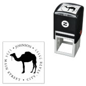 Tampon Auto-encreur Étiquette retour Silhouette Camel Simple (En situation)