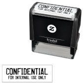 TAMPON AUTO-ENCREUR  ÉTIQUETTES CONFIDENTIELS (En situation)