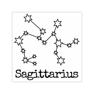 Tampon Auto-encreur Étoiles Zodiac Horoscope Céleste Sagittaire
