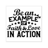 Tampon Auto-encreur Être un exemple de foi et d'amour en action (Design)