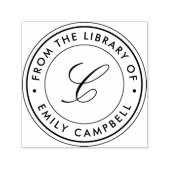 Tampon Auto-encreur Ex-libris à monogramme classique (Design)