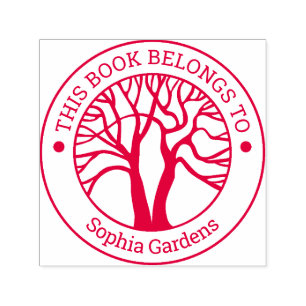 Tampon Auto-encreur Ex Libris - Arbre de vie