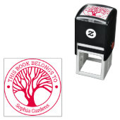 Tampon Auto-encreur Ex Libris - Arbre de vie 02 (En situation)