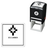 Tampon Auto-encreur Ex-libris croix (En situation)