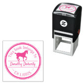 Tampon Auto-encreur Ex Libris | Cute Horse (En situation)