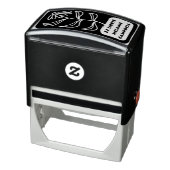 Tampon Auto-encreur Ex Libris Fleur Rétro Gras Plaque d'Ex Libris Livr (Produit)