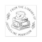 Tampon Auto-encreur Ex-libris Personnalisé Fantaisie Tampon pour Livre (Design)