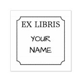 Tampon Auto-encreur Ex Libris Plaque Avec Cadre Simple (Design)