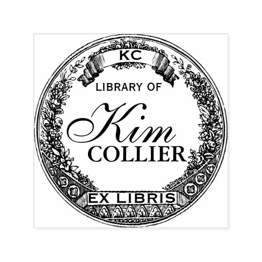 Tampon Auto-encreur Ex Libris - Timbre plaque - Customisé (Design)