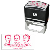 Tampon Auto-encreur Ex Libris - Trois hommes v1 (En situation)