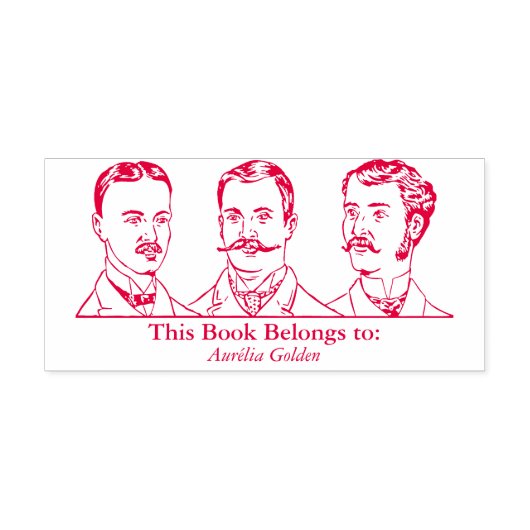 Tampon Auto-encreur Ex Libris - Trois hommes v1 (Design)