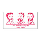 Tampon Auto-encreur Ex Libris - Trois hommes v3 (Design)