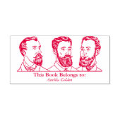 Tampon Auto-encreur Ex Libris - Trois hommes v6 (Design)