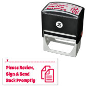 Tampon Auto-encreur Examen des affectations scolaires Timbre en caoutc (En situation)