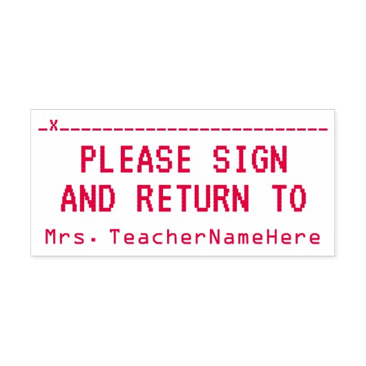 Tampon Auto-encreur Examen du travail étudiant + Nom de l'enseignant T (Design)