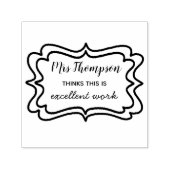 Tampon Auto-encreur Excellent professeur de travail | Timbre en caoutc (Design)