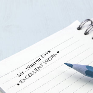 Tampon Auto-encreur Excellent travail   Enseignants personnalisés