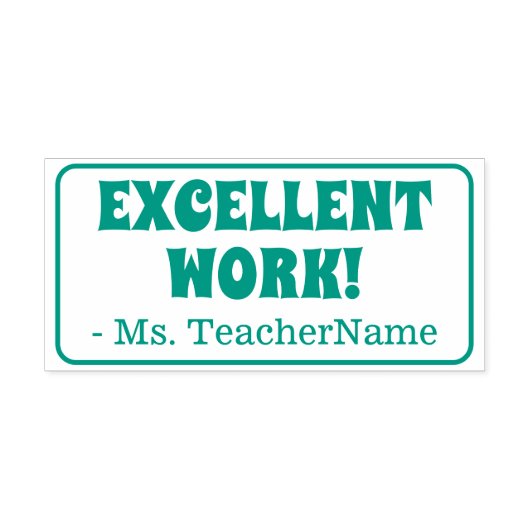 Tampon Auto-encreur "EXCELLENT TRAVAIL !" Remerciements Timbre en caou (Design)