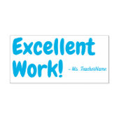 Tampon Auto-encreur "Excellent travail !" Témoignage de l'enseignant T (Design)