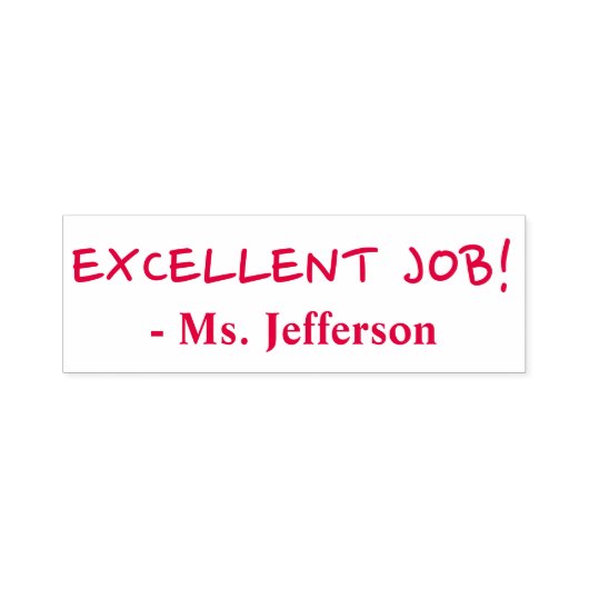 Tampon Auto-encreur "EXCELLENT TRAVAIL !" Timbre en caoutchouc de marq (Design)