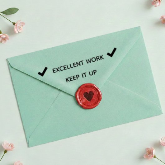 Tampon Auto-encreur Excellent Work Teacher Self Inking Rubber Stamp