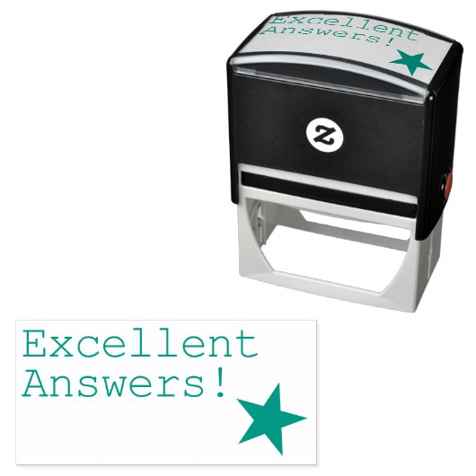 Tampon Auto-encreur "Excellentes réponses !" Classement du tampon en c (En situation)