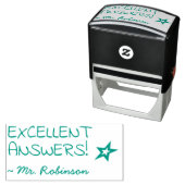 Tampon Auto-encreur "EXCELLENTES RÉPONSES !" Timbre en caoutchouc de l (En situation)