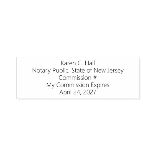 Tampon Auto-encreur Expiration de la Commission de Notaire Public Pers (Design)