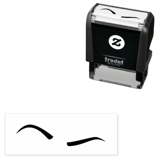 Tampon Auto-encreur Eyebrow élevé (Noir) (En situation)