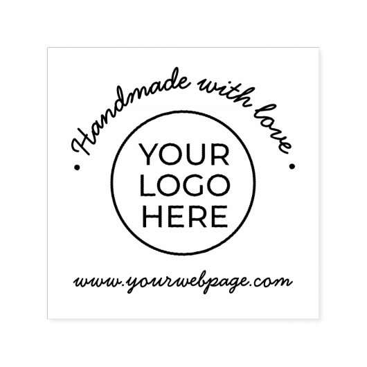 Tampon Auto-encreur Fabriqué à la main avec l'amour auto-Inking Timbre (Design)