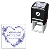 Tampon Auto-encreur Fabriqué à la main avec le coeur d'amour Wreath Pe (En situation)