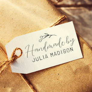 Tampon Auto-encreur Fabriqué à la main et tiré Botanique Sprig Cute Pr