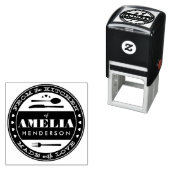 Tampon Auto-encreur Fabriqué avec l'amour nourriture cadeau cachet d'e (En situation)