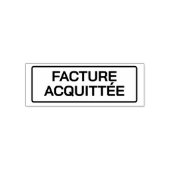 TAMPON AUTO-ENCREUR FACTURE ACQUITTÉE (Design)
