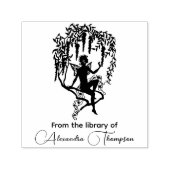 Tampon Auto-encreur Fairy on Flowery Branch Nom du livre (Design)