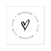 Tampon Auto-encreur Fait main avec amour (Design)