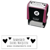 Tampon Auto-encreur Faite à la main par coeur Site Web Emballage d'ent (En situation)