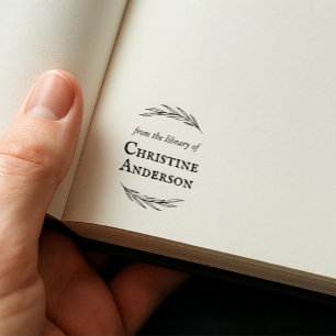 Tampon Auto-encreur Faites Votre Propre Couronne De La Bibliothèque De