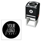 Tampon Auto-encreur Faites votre propre logo d'entreprise circulaire p (En situation)