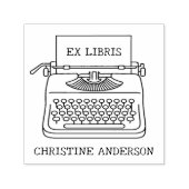 Tampon Auto-encreur Faites Votre Propre | Machine à Écrire | De La Bib (Design)