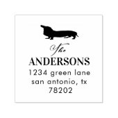 Tampon Auto-encreur Famille Amoureux des chiens | Timbre d'adresse de (Design)